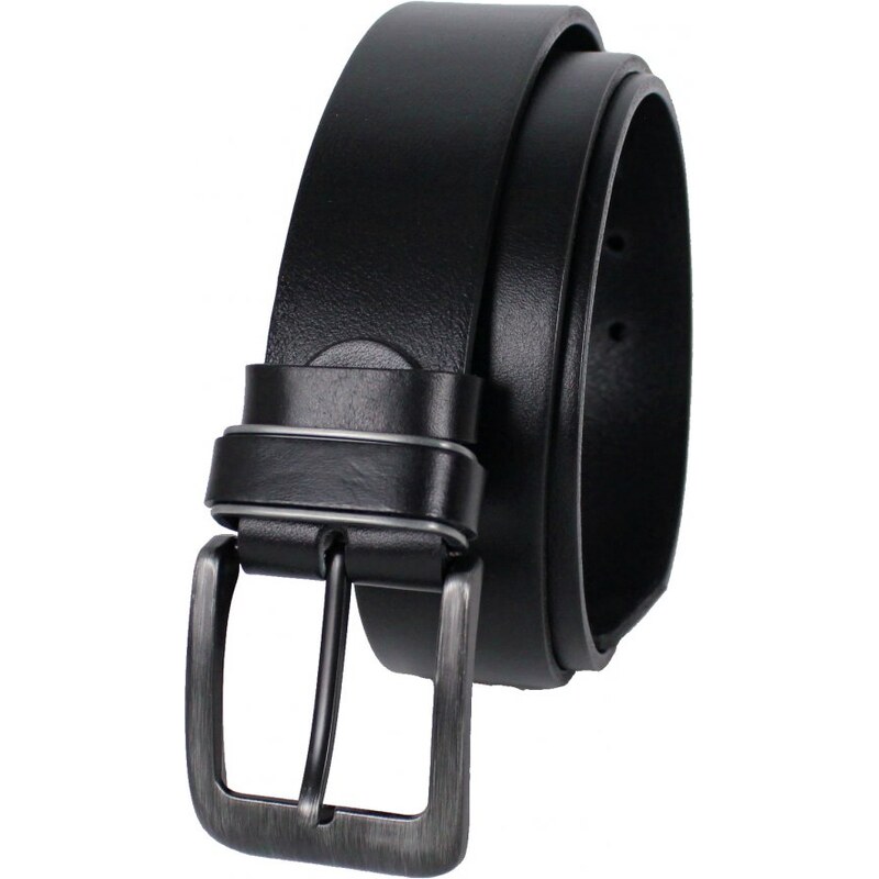 Penny Belts Pánsky kožený opasok 202/PR1 čierny 37573677