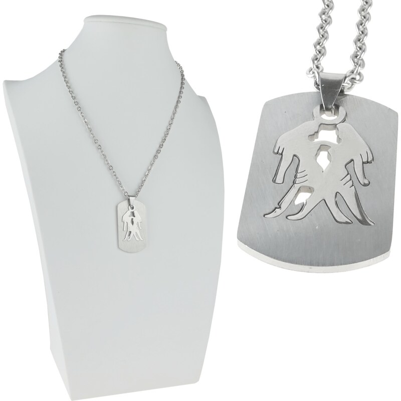 CITY STORM Retiazka s príveskom z ocele znamenie Blíženci 66889387