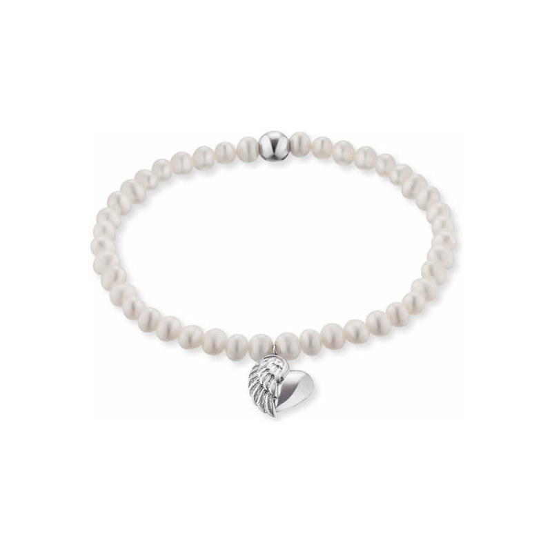 Engelsrufer Perlový náramok Srdce s anjelským krídlom ERB-HEARTWINGPE 66590388
