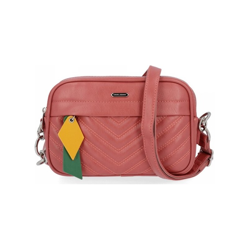 Dámska kabelka listonoška David Jones špinavá ružová 6227-2 31383739