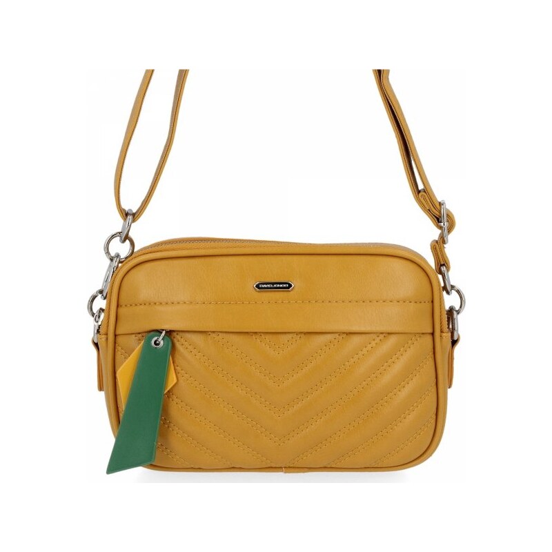 Dámska kabelka listonoška David Jones žltá 6227-2 31383740