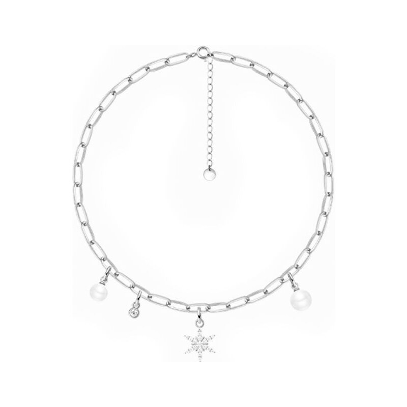 SWAROVSKI Elements Swarovski e. náhrdelník snehová vločka, Winter wish 31377353