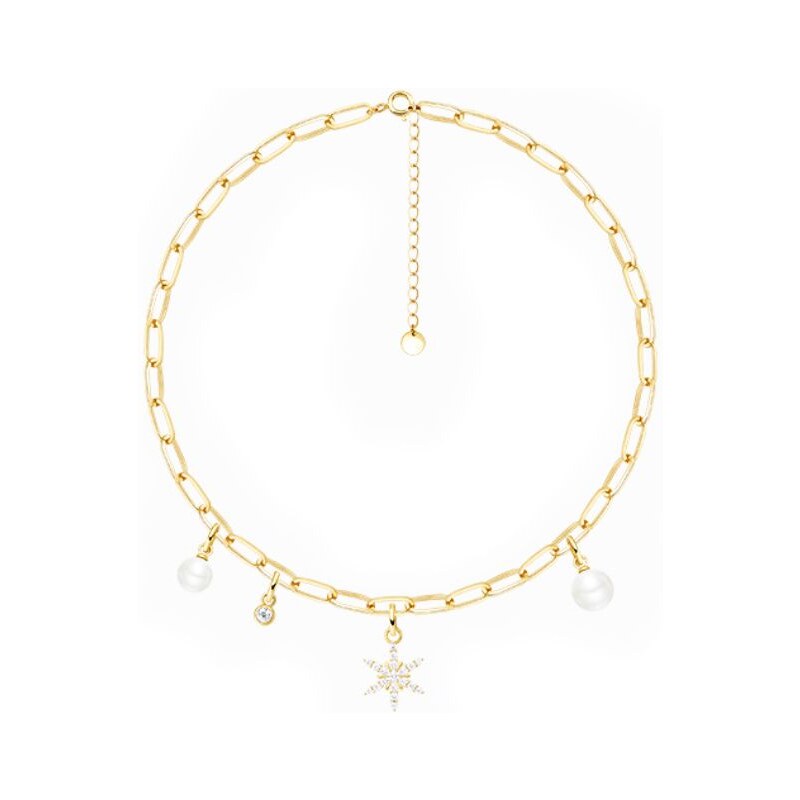 SWAROVSKI Elements Swarovski e. náhrdelník snehová vločka, Winter wish 31377352