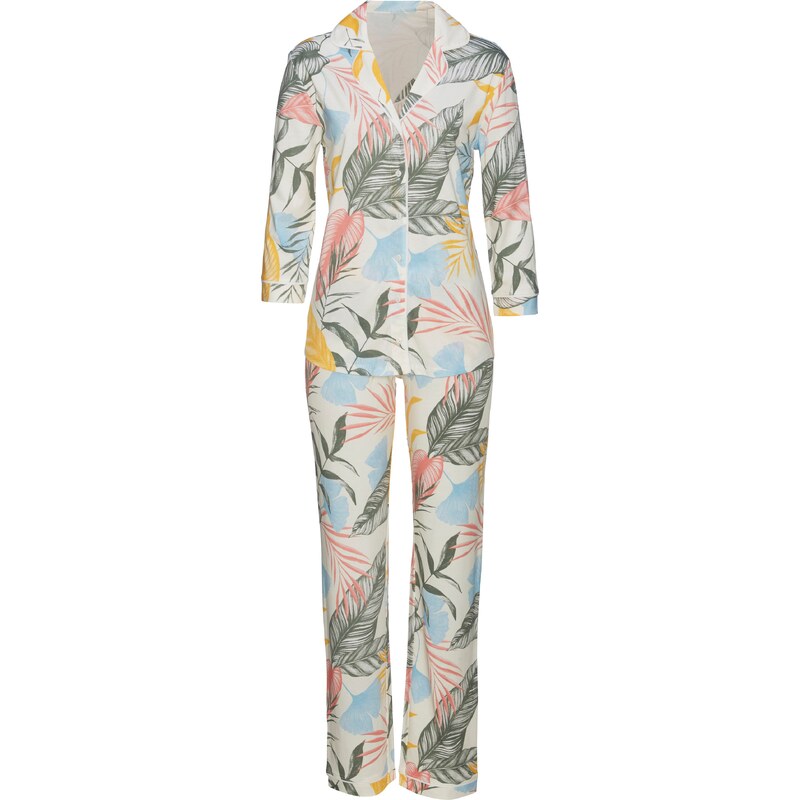 VIVANCE Pyžamo svetlomodrá / zlatá žltá / tmavozelená / svetloružová / 67284660