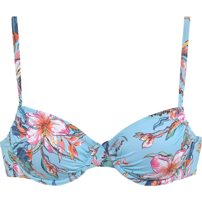 LASCANA Bikinový top tyrkysová / svetlomodrá / oranžová / ružová 54229736