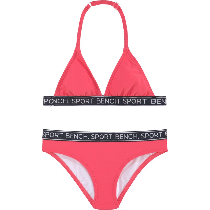 BENCH Bikiny námornícka modrá / sivá / ružová 54229767