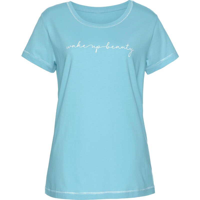 VIVANCE Tričká na spanie svetlomodrá / biela 54229791