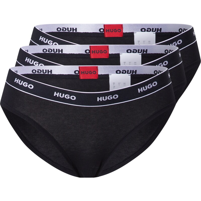 HUGO Nohavičky TRIPLET BRIEF STRIPE červená / čierna / biela 31414158