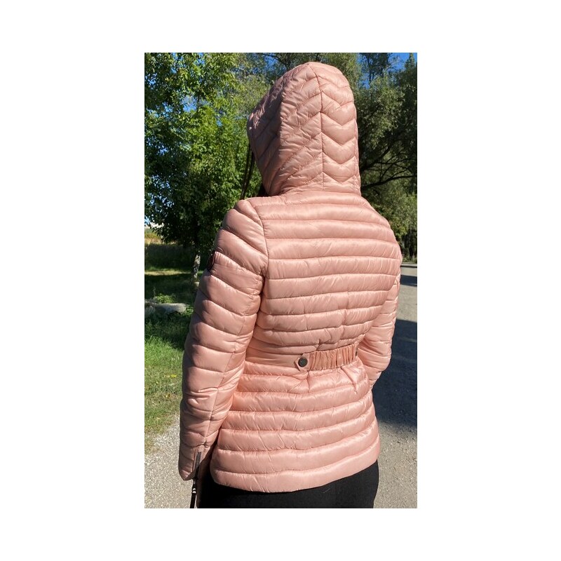 Marikoo ANIYAA Dámska prechodná bunda s kapucňou, ružová