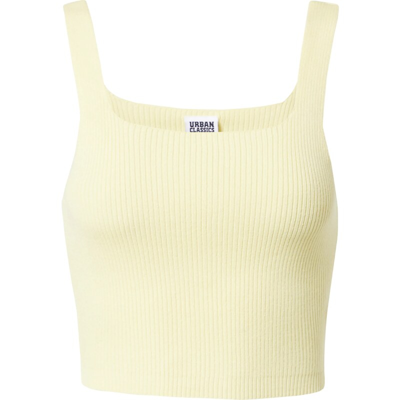 Urban Classics Vyšívaný top svetložltá 31415208