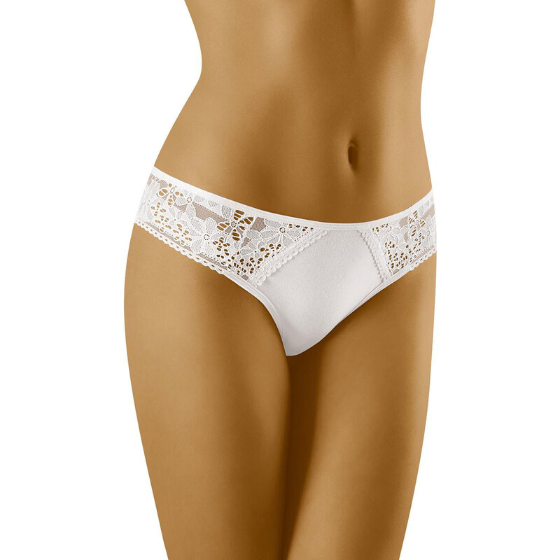 Glara Pohodlné nohavičky s čipkou 31423063