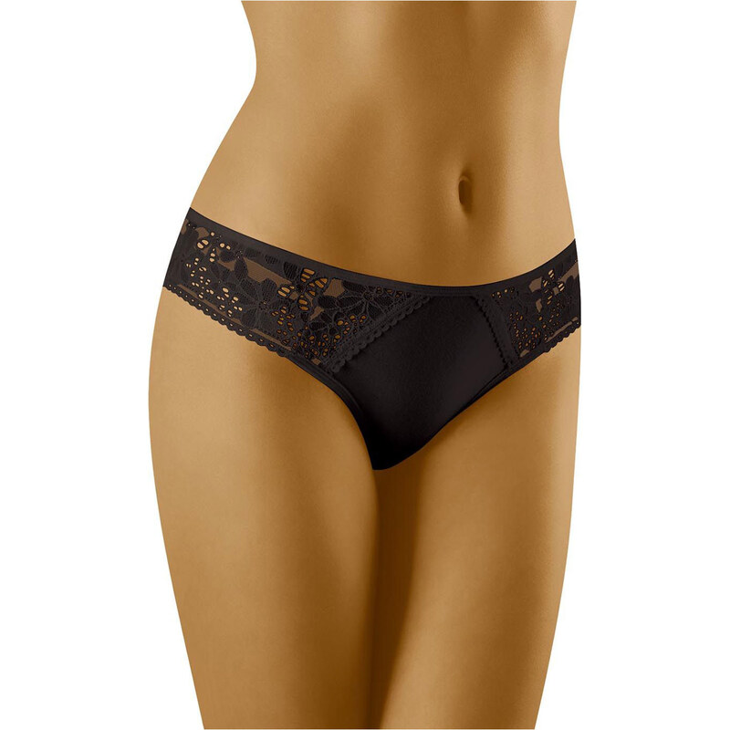 Glara Pohodlné nohavičky s čipkou 31423064