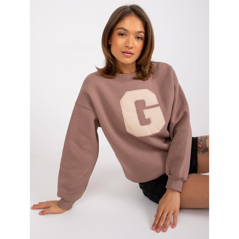 ex moda Sweatshirt-EM-BL-617/G.11-brown 64787232