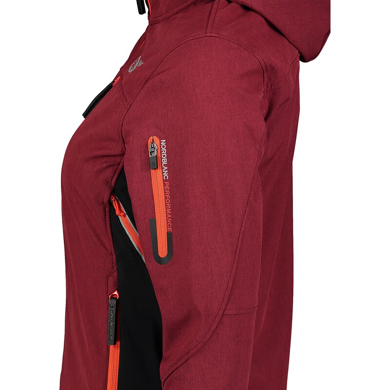 Nordblanc Vínová dámska ľahká softshellová bunda PERFORMANCE