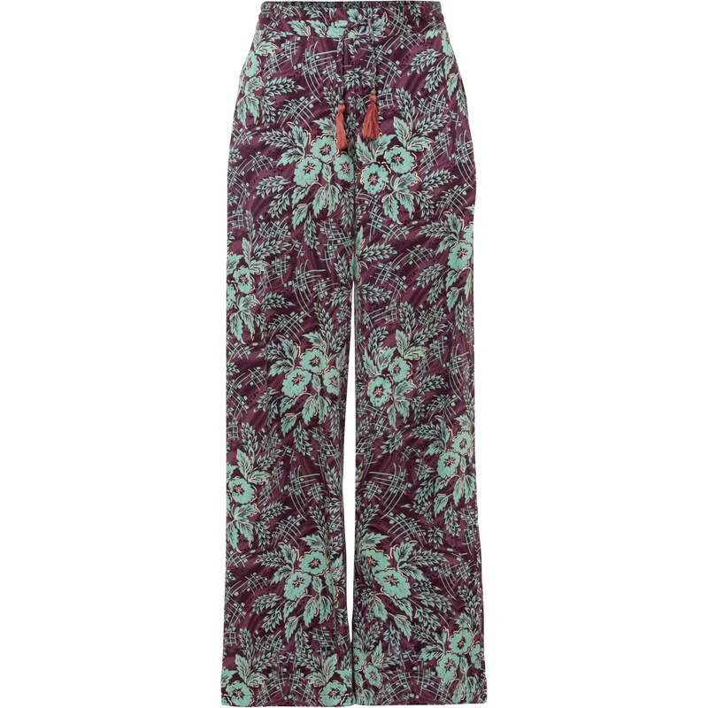 bonprix Nohavice Palazzo z padavej viskózy, farba fialová 44791645