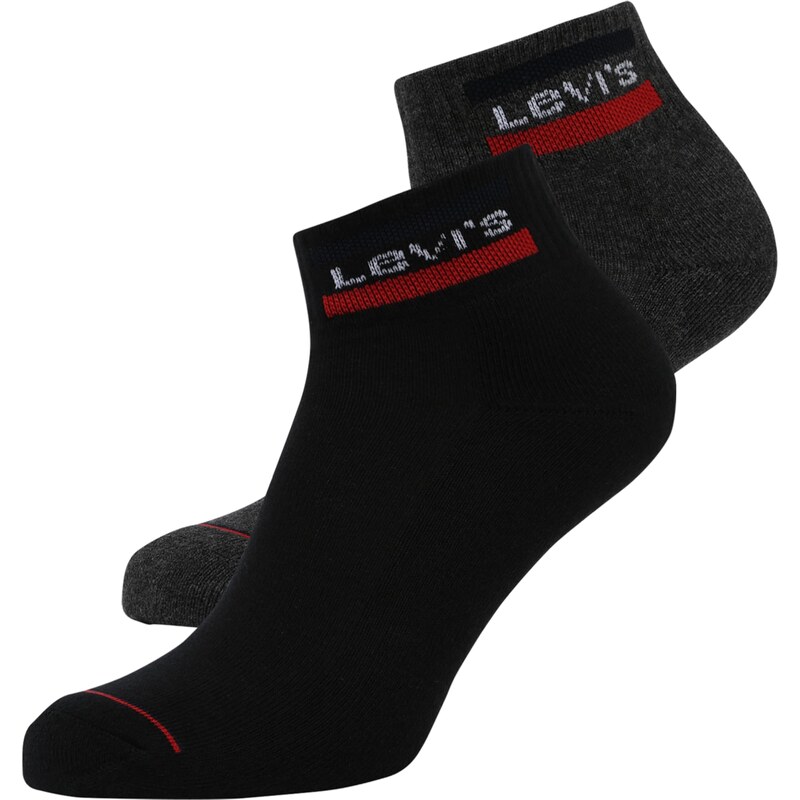 LEVIS Ťapky sivá / červená / čierna / biela 61983629