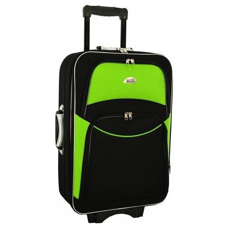 Rogal Zeleno-čierny nepremokavý cestovný kufor "Standard" - veľ. XL