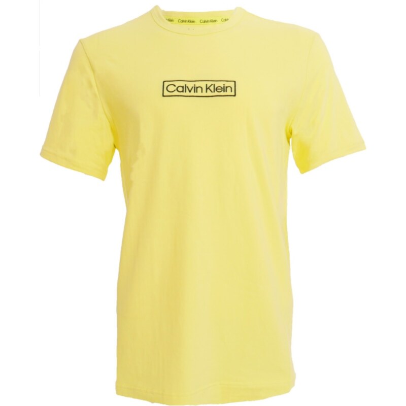 Pánske tričko s krátkym rukávom NM2268E ZJB žltá - Calvin Klein 31521430