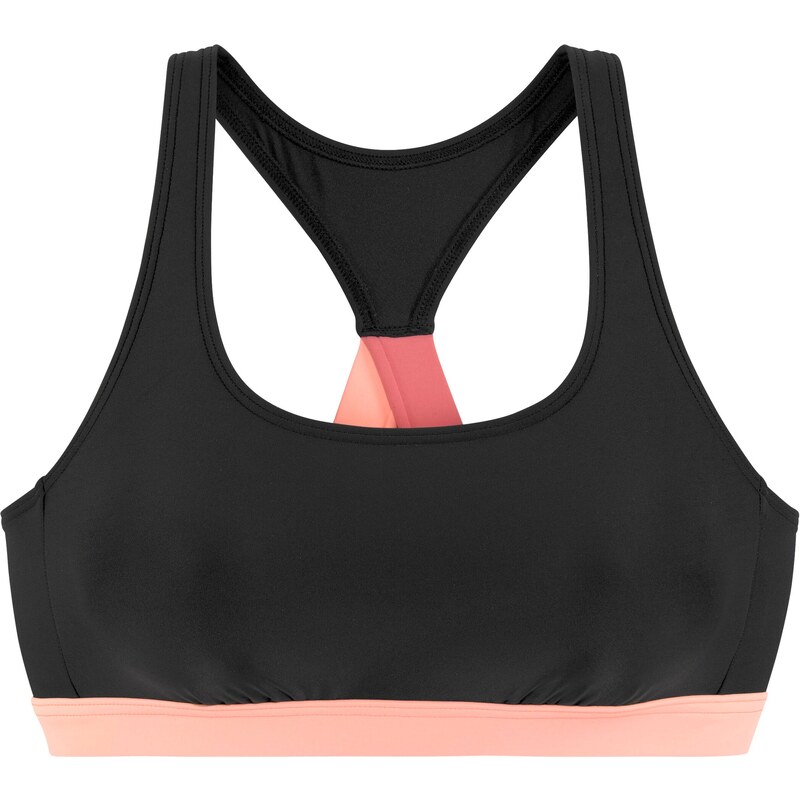 LASCANA ACTIVE Športový bikinový top pastelovo ružová / čierna 54230060