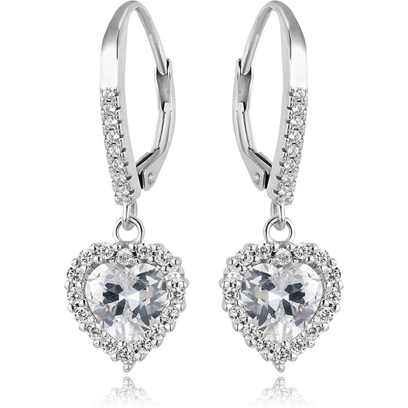 Dámske strieborné náušnice VIOLET 31541259