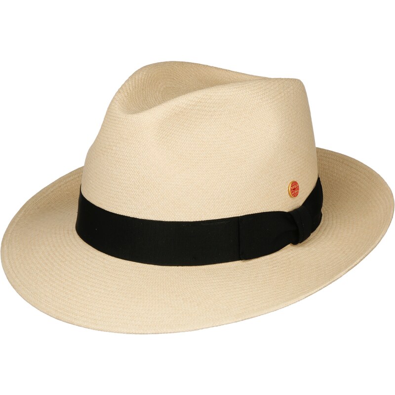 Luxusný panamák - klobúk Fedora - ručne pletený, UV faktor 80 - Ekvádorská panama Cuenca - Mayser William