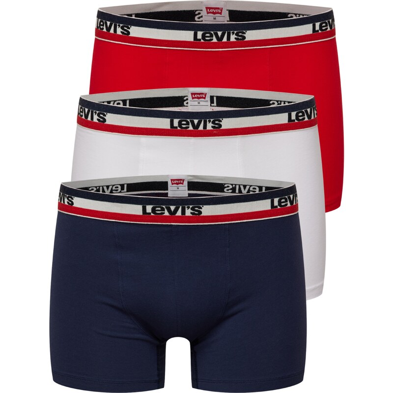LEVIS Boxerky tmavomodrá / červená / biela 31568815