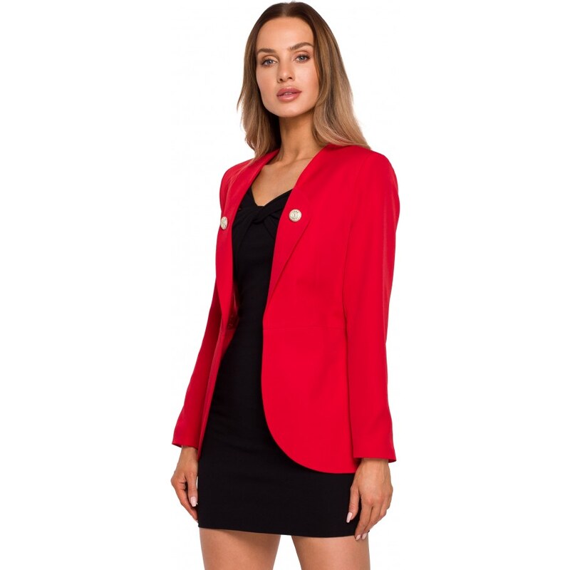 Moe M665 Frakčný plášť - červený 31756755