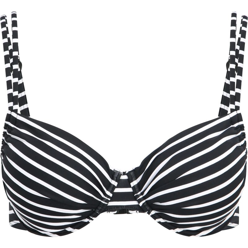 s.Oliver Bikinový top Hill čierna / biela 18642278