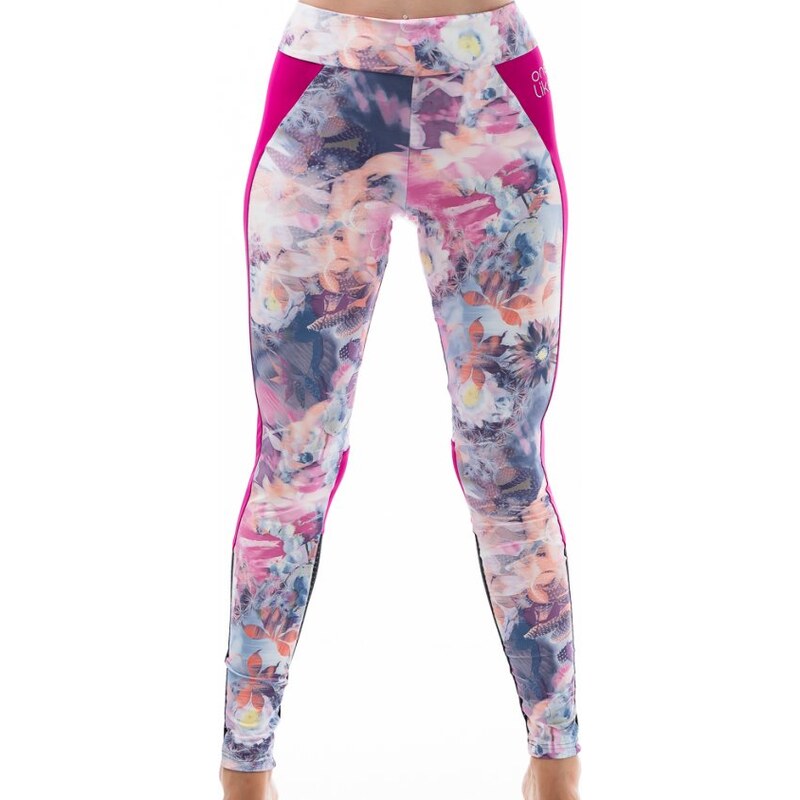 Dámske dlhé legíny s kvetinovým motívom A6102 - Litex 35658280