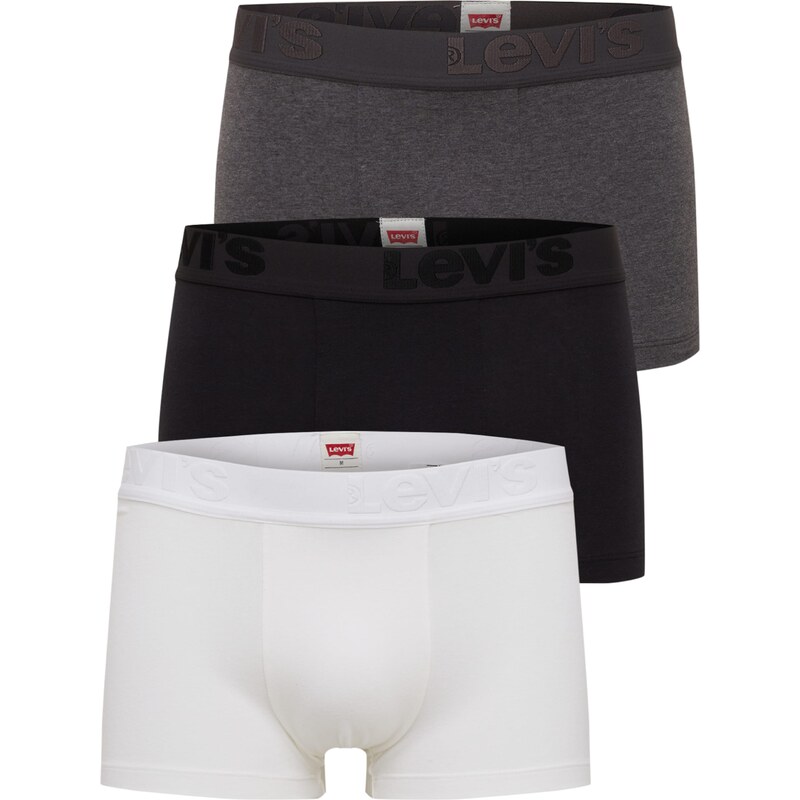 LEVIS Boxerky sivá / čierna / biela 31606422