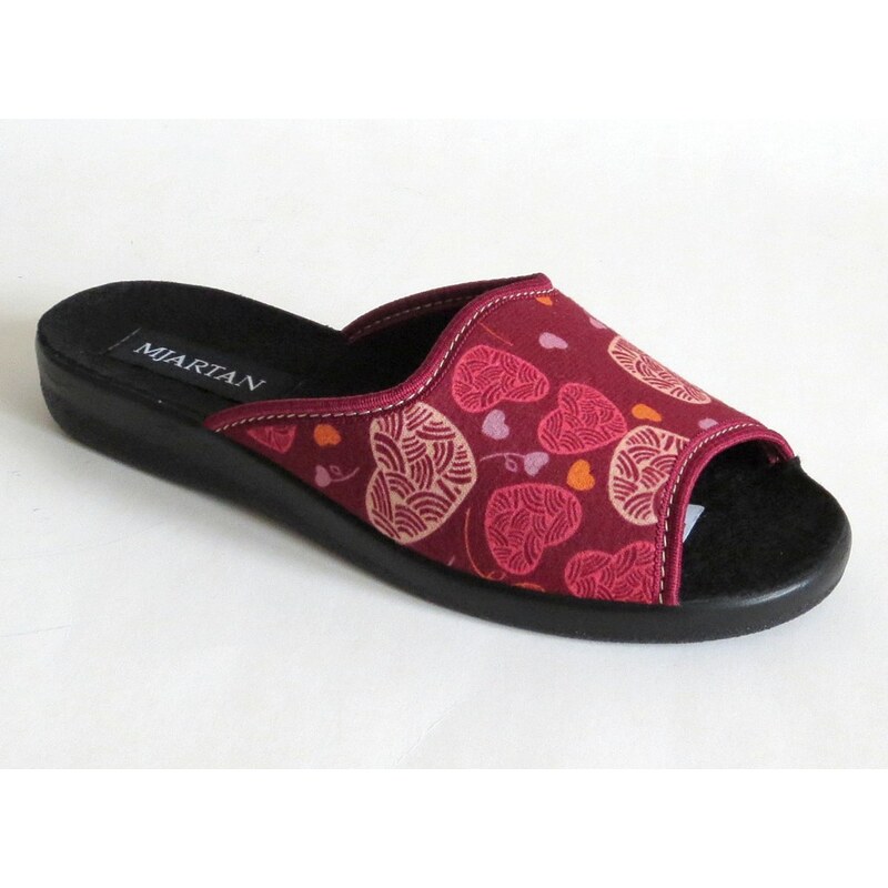 Dámske papuče Mjartan s otvorenou špicou- srdcia 31185986