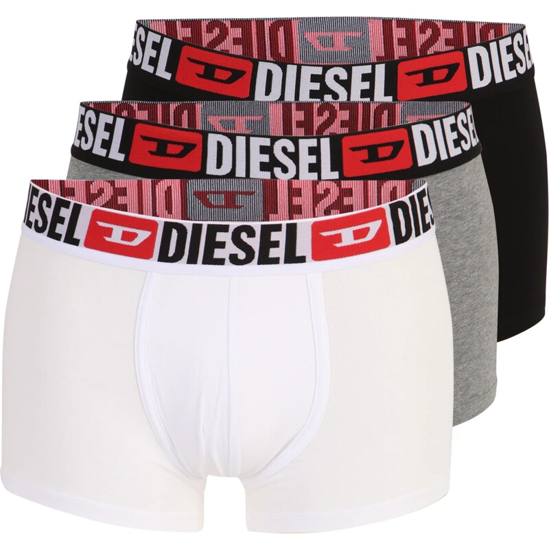 DIESEL Boxerky Damien sivá melírovaná / červená / čierna / biela 66119527