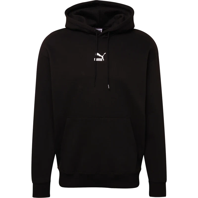 PUMA Mikina Classics čierna / biela 67728406