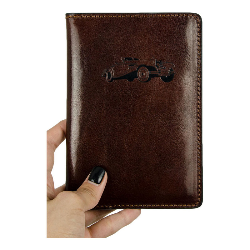 Glara Kožené puzdro na doklady k automobilu 34155819