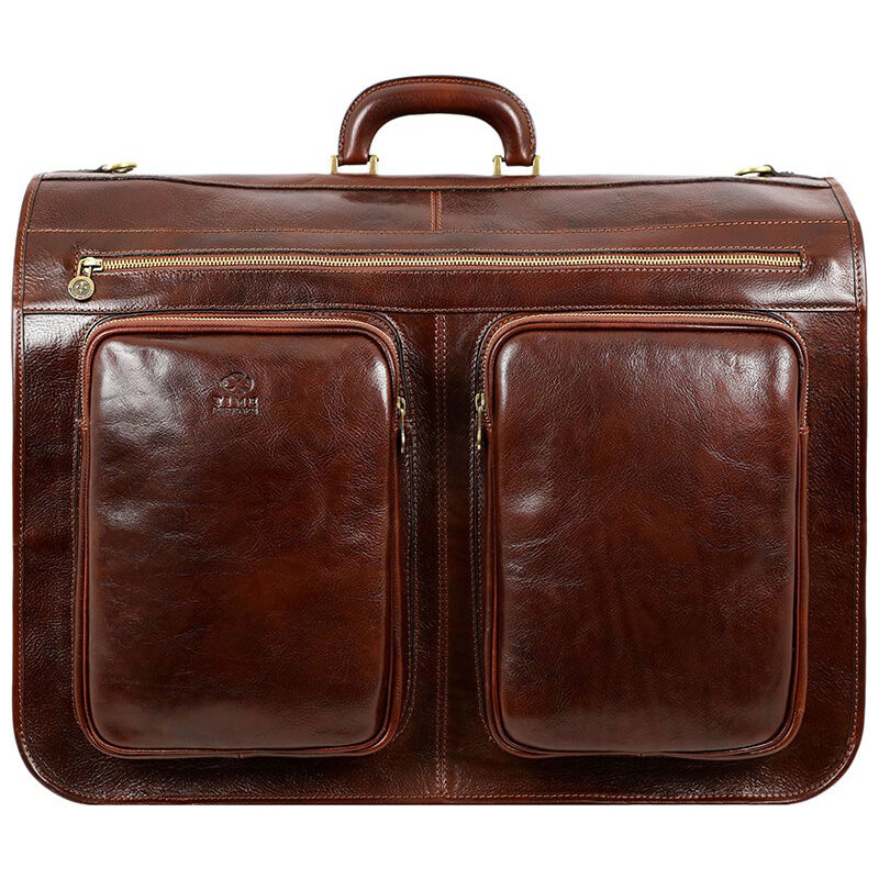 Glara Luxusná talianska kožená taška na oblek 57937876