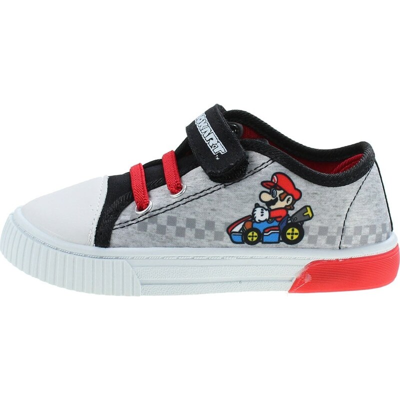 BASIC Sivo-čierne svietiace tenisky Mariokart 31673113