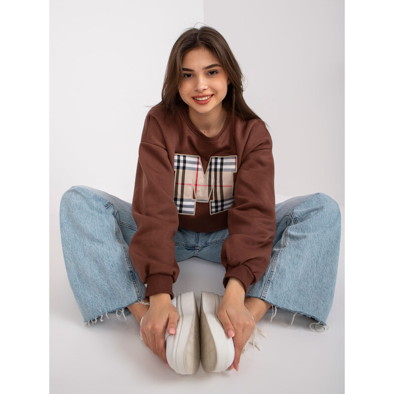 ex moda Sweatshirt-EM-BL-U617.95-dark brown 64684210