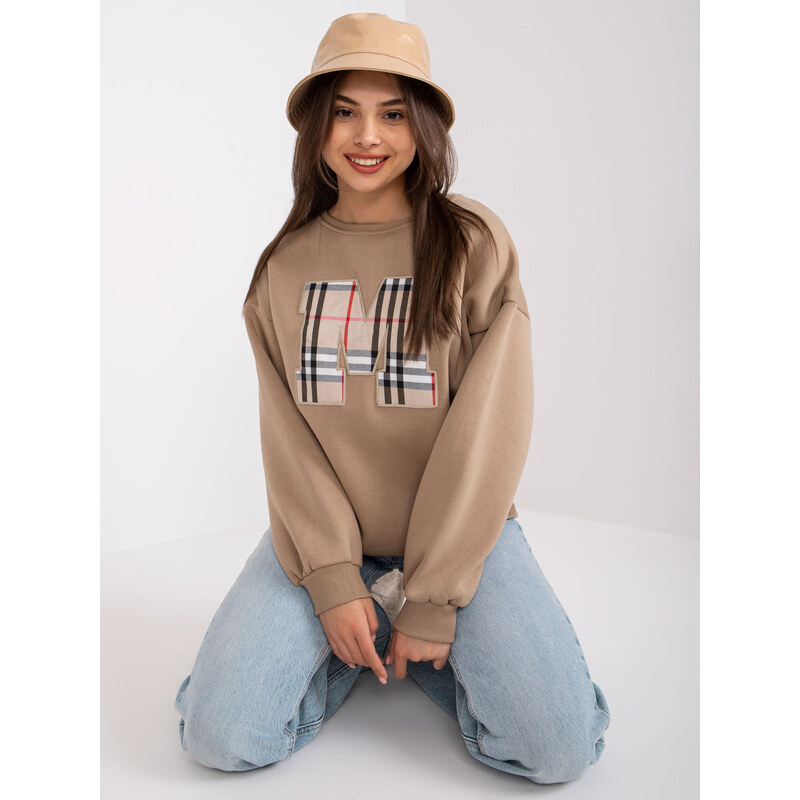 ex moda Sweatshirt-EM-BL-U617.95-dark beige 64792035