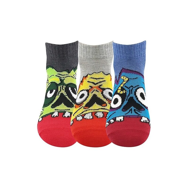 ZOMBIK detské veselé ponožky Boma Kluk 25-29 3 páry 31683430