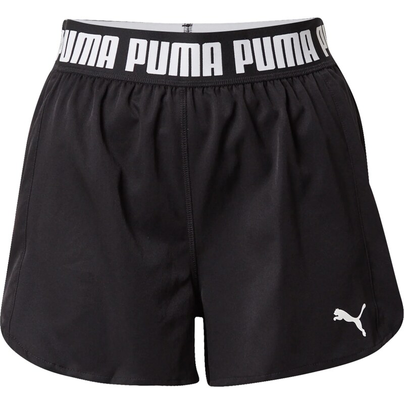 PUMA Športové nohavice Strong 3 čierna / biela 67750040
