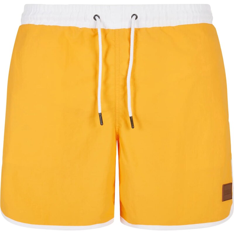 Urban Classics Plavecké šortky Retro zlatá žltá / biela 32375441