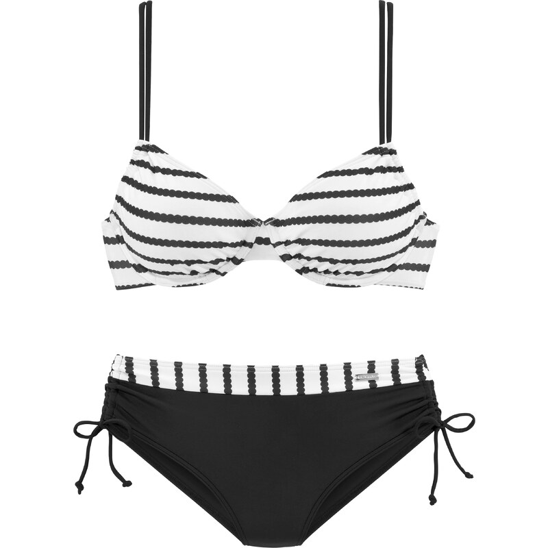 LASCANA Bikiny čierna / biela 54229315
