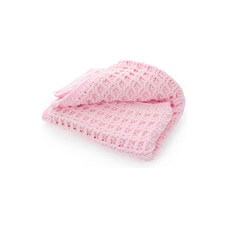 Elsie Deka - háčkovaná vaflová ružová 56922004