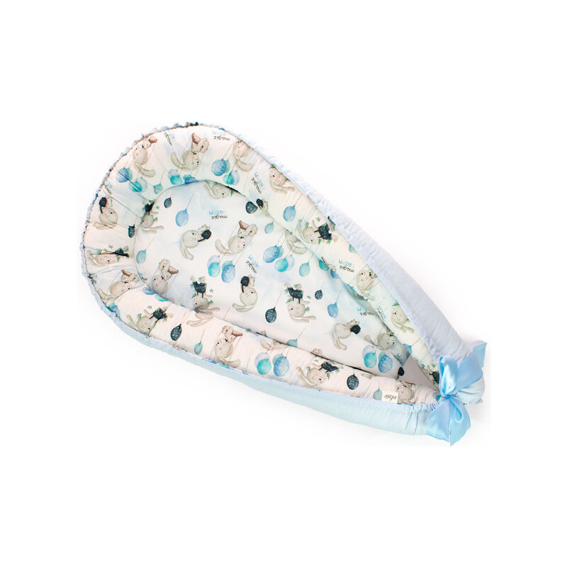 Elsie Hniezdo - bavlnené Zajko modré 56925417