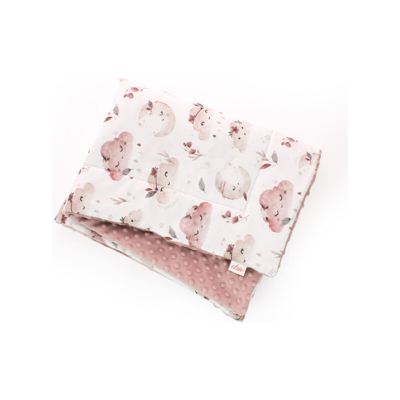 Elsie Deka - zateplená Obláčik s minky staroružová 56922061