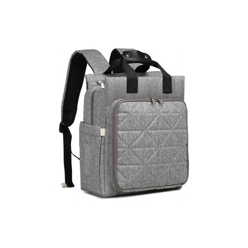 KONO MAMA ruksak - na baby výbavu šedý 46059443