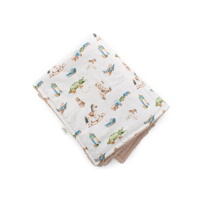 Elsie Detská deka - s barančekom Hračky hnedá 56922080