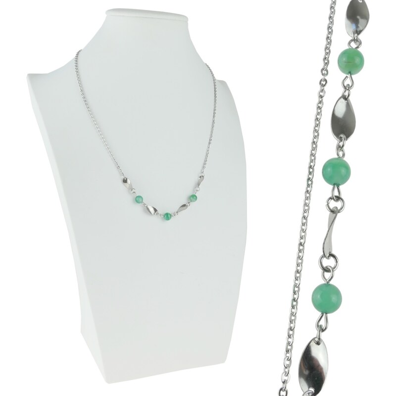 CITY STORM Dámska retiazka z chirurgickej ocele s polodrahokamom Achát 66888700