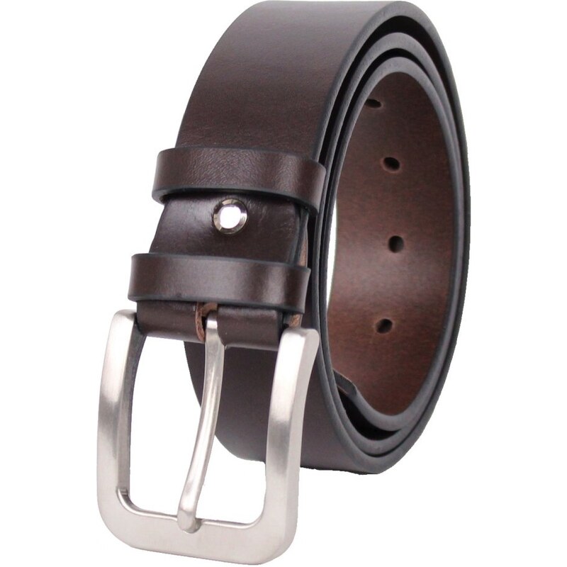 Scorteus Pánsky kožený opasok Scorteus SC - 2040 tmavý gaštan 37588859