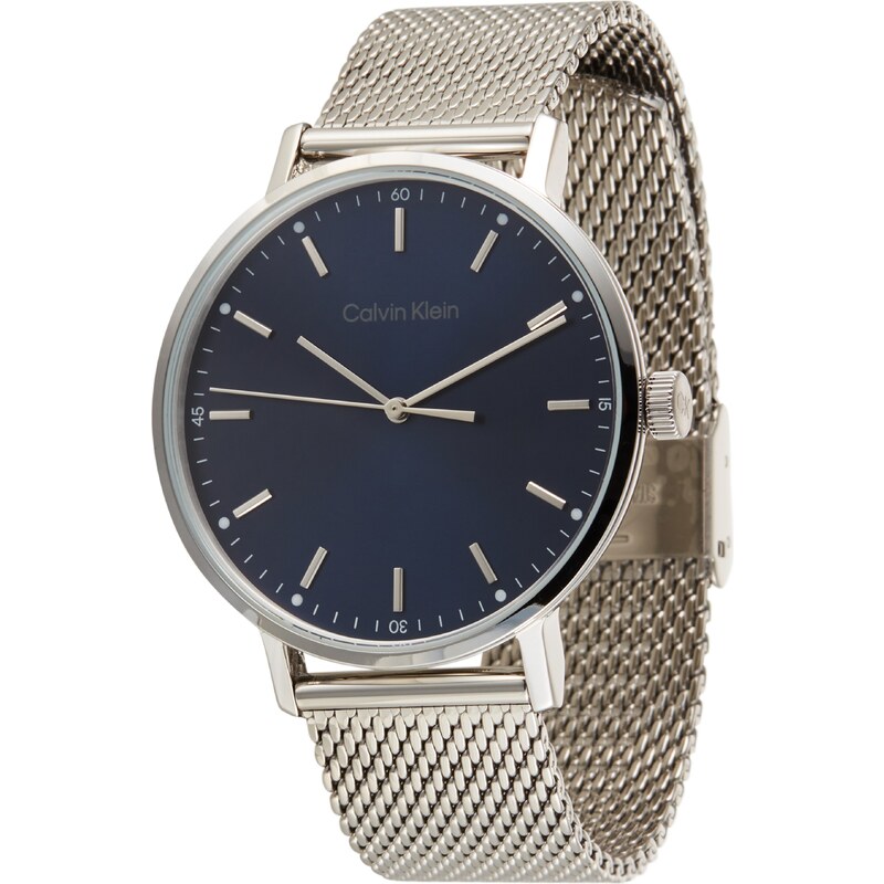 Calvin Klein Analógové hodinky námornícka modrá / strieborná 42192958